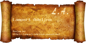 Lampert Adelina névjegykártya